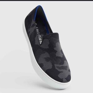 Rothy's Black Camo Slip-On Sneakers